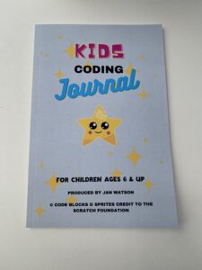 printed kids coding journal